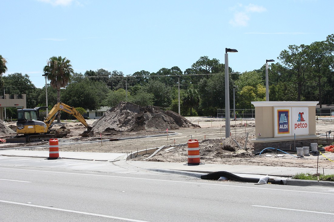 A Starbucks with drive-thru may be constructed in this area of Shoppes on Granada. Photo by Wayne Grant