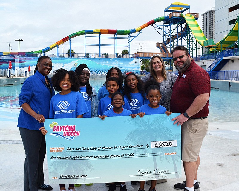 Daytona Lagoon raised $6,807 for the Boys & Girls Club Volusia/Flagler Counties. Courtesy photo