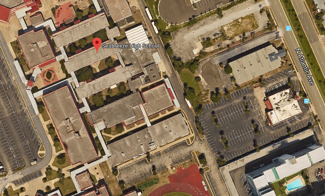 Google Maps aerial of Seabreeze High School.