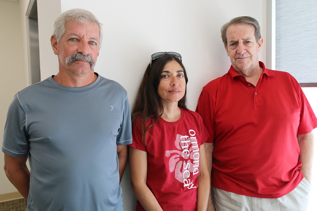 Rick Nedescu, Rashida Hakeem and Leo Vidal of the Ormond by the Sea Association. Photo by Jarleene Almenas