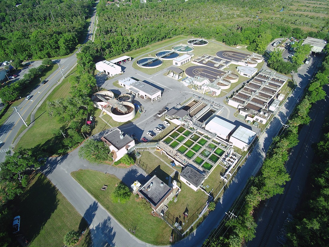 An aerial of the Ormond Beach Wastewater Treatment Plant. Courtesy of the city of Ormond Beach