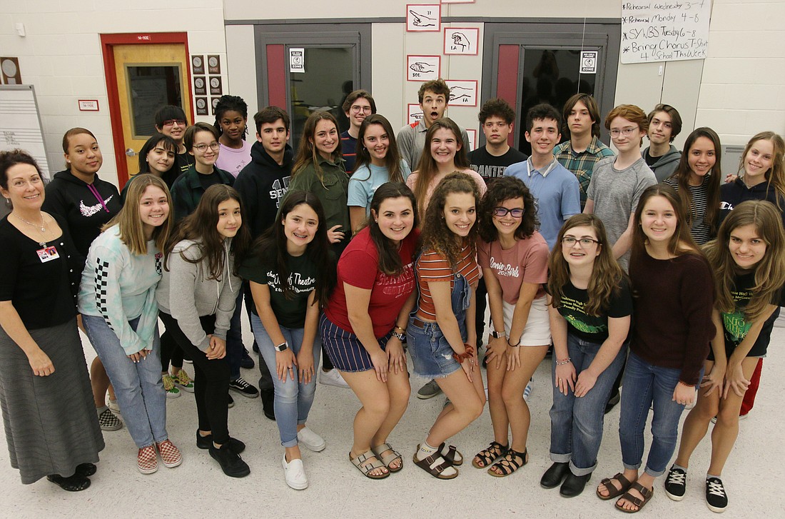 Seabreeze High School Vocal Department Director Julia Hood and her choral students. Photo by Jarleene Almenas