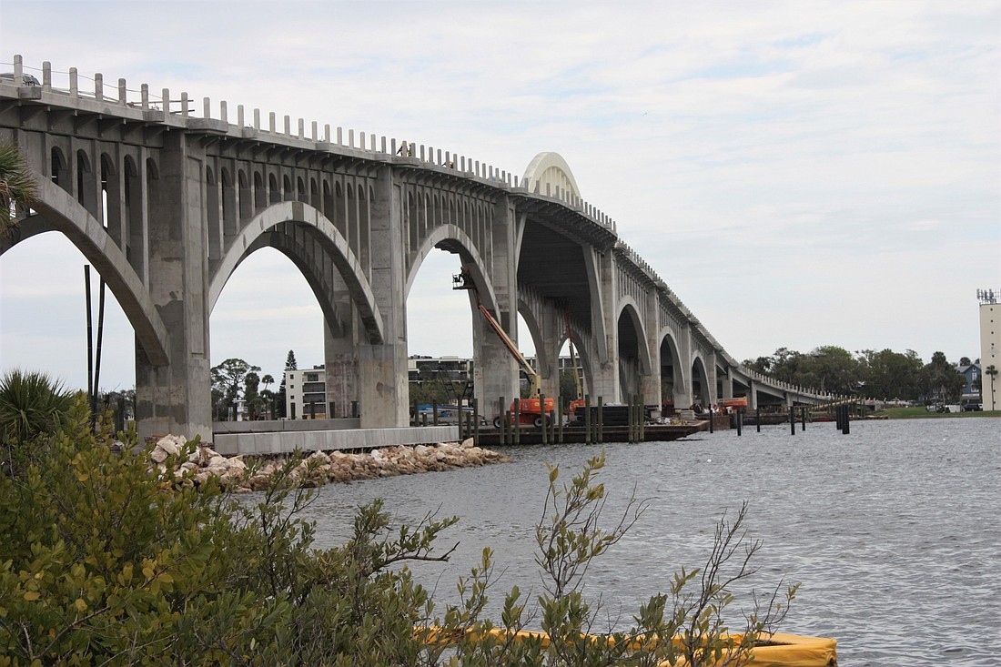 The Tom Staed Veterans Memorial Bridge will span the river at Orange Avenue. Photo by Wayne Grant