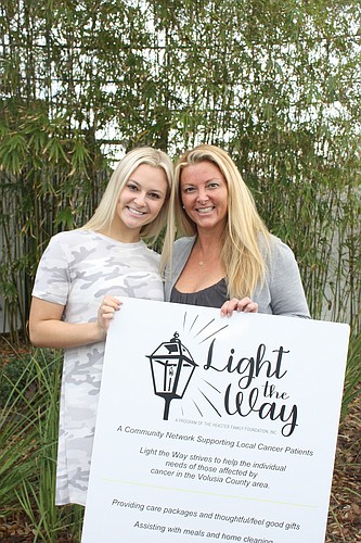 Sarah Heater and mother Angela are involved in Light the Way to help cancer patients. Photo by Wayne Grant