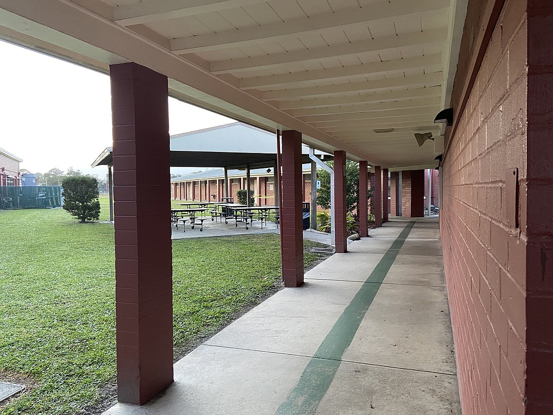 Empty halls at Osceola Elementary after the March 11 community meeting. Photo by Jarleene Almenas