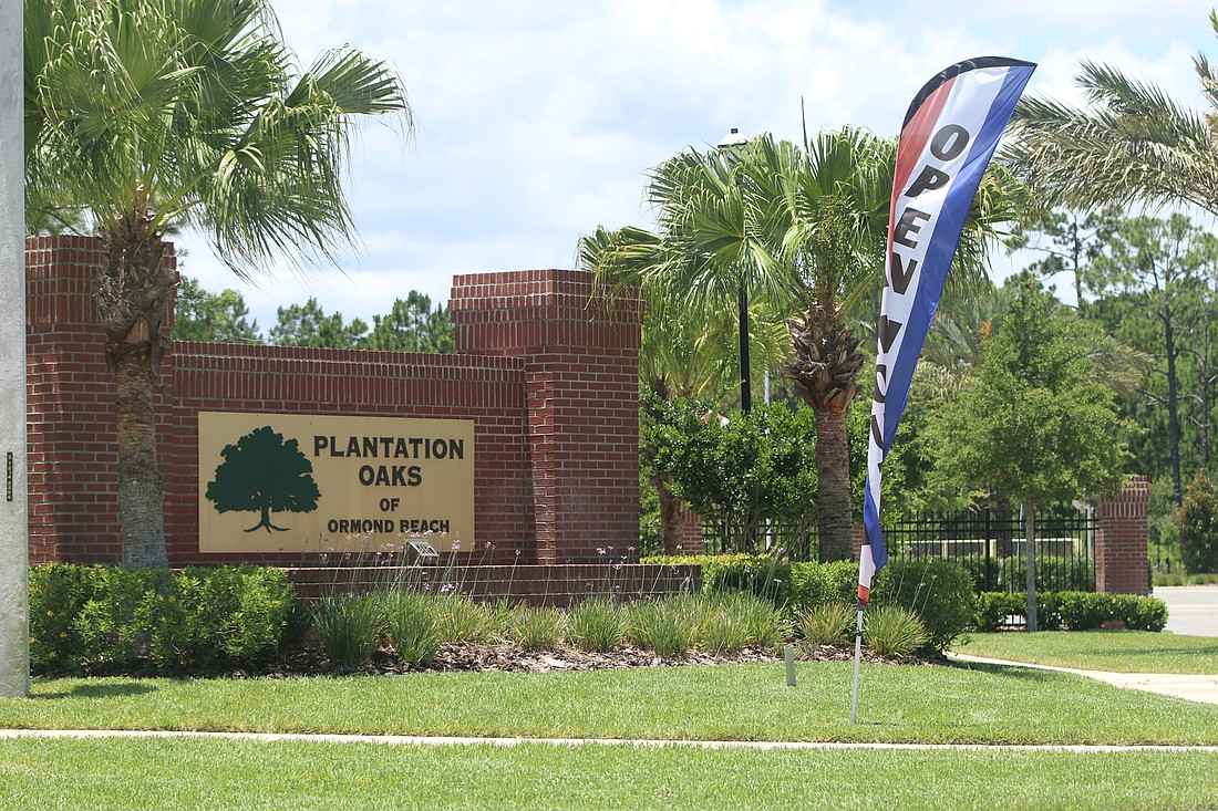 Plantation Oaks of Ormond Beach was approved by the county in 2002. It was annexed into the city last fall. Photo by Jarleene Almenas