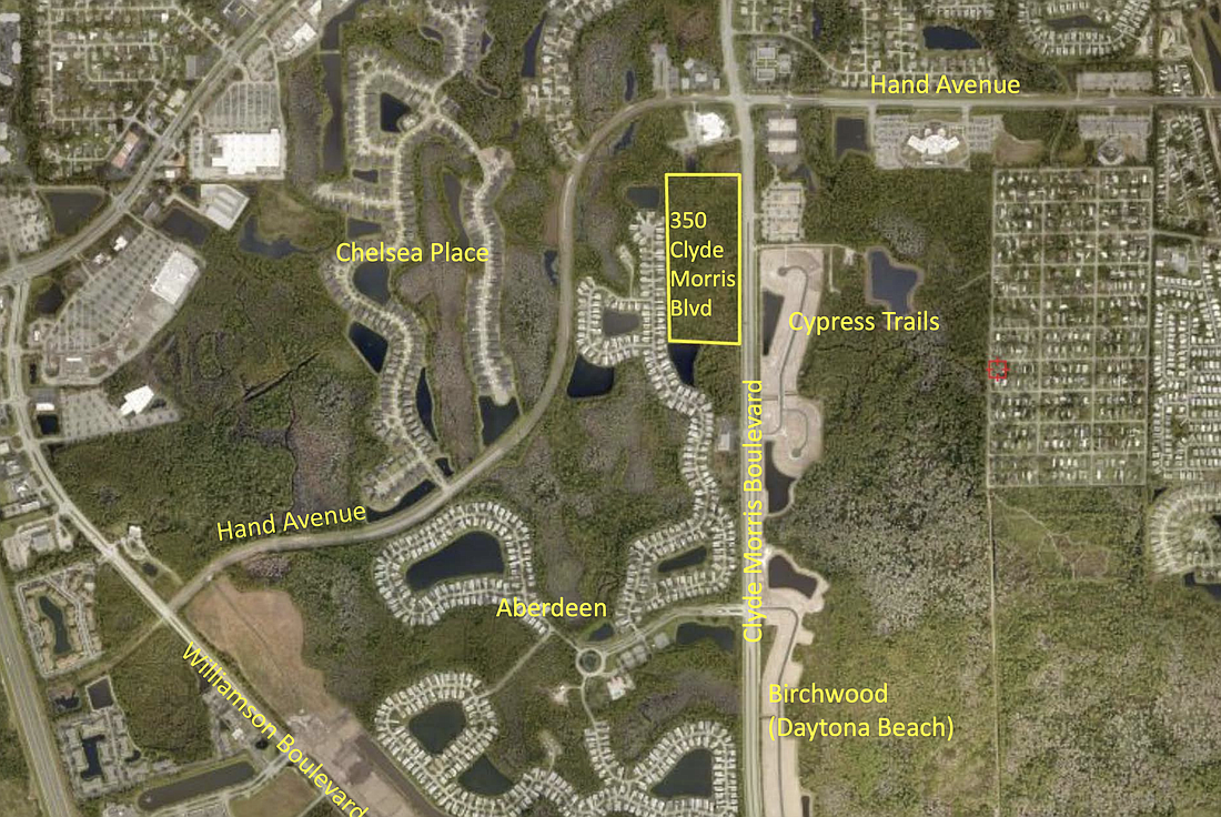 The parcel at 350 Clyde Morris Boulevard could become an assisted living facility and medical offices. Courtesy of the city of Ormond Beach