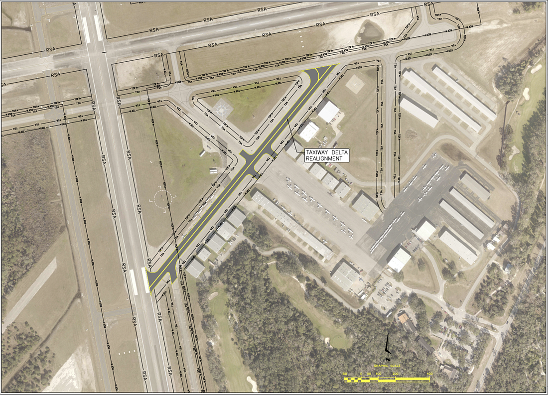 The Taxiway Delta project is part of the CIP plan for the airport. Courtesy of the city of Ormond Beach