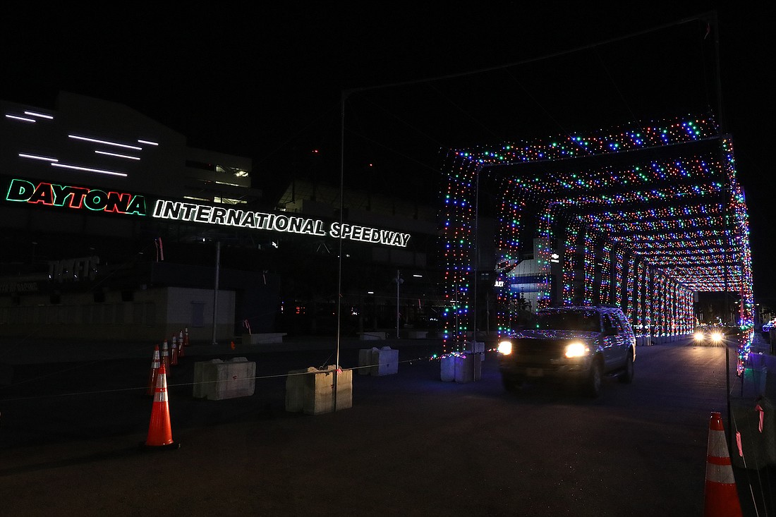 The Magic of Lights display at the Daytona International Speedway features over a million lights. Courtesy photo