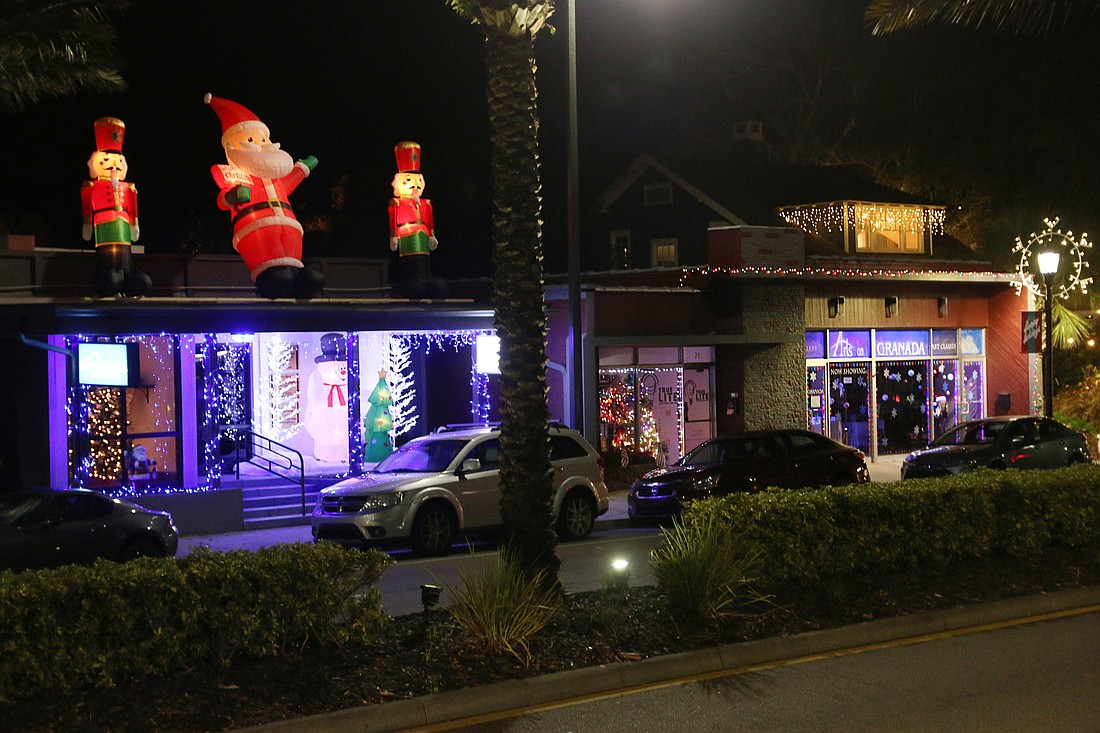 Geri Westfall Real Estate and Arts on Granada both decorated for Christmas this year. Photo by Jarleene Almenas