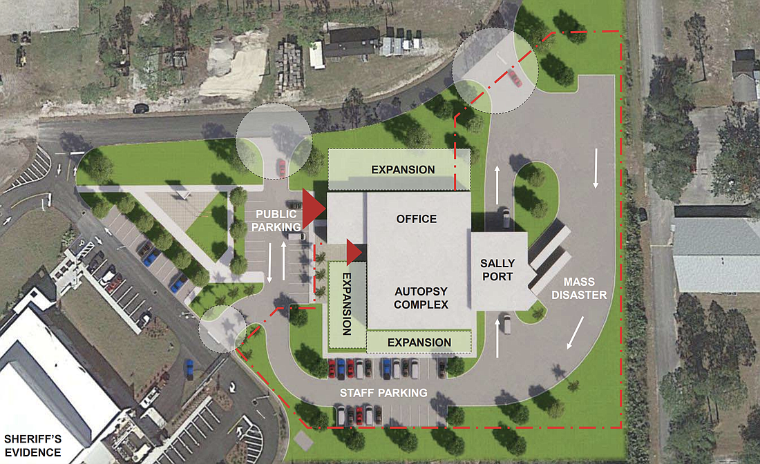 A possible overview at what the new medical examiner's office would look like. Courtesy of Volusia County Government/Zev Cohen and Associates