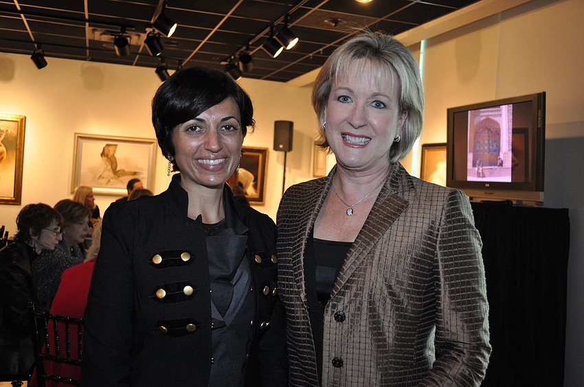 Dr. Lina Abirafeh and Teri Hansen