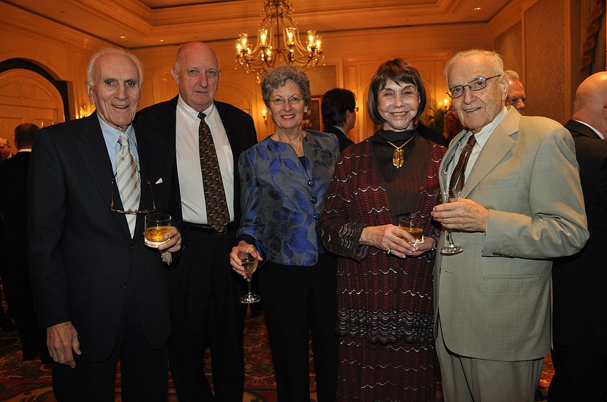 Dr. Arthur Ancowitz, Terry and Nancy Turner, Bernice Davis and Gilbert Ancowitz
