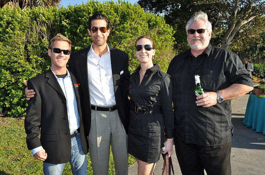 Todd Beckwith, Eric Massey, Sarah Lancaster and Mark Huber