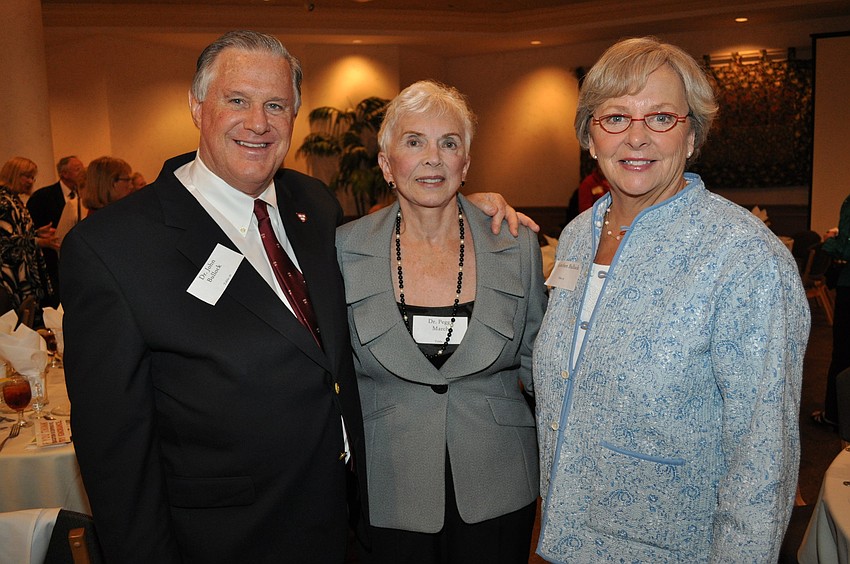 Dr. John Bullock, Dr. Peggy March and Gretchen Bullock