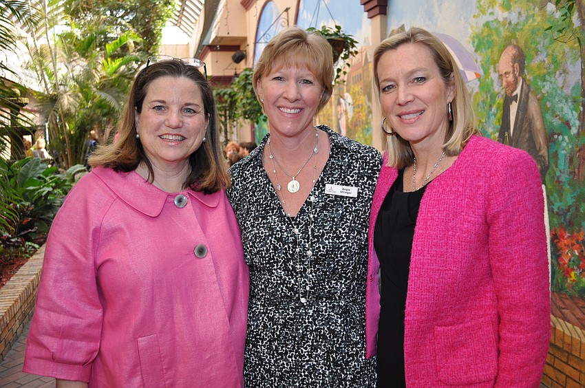 Chairwoman Cheryl Burstein, Angie Stringer and guest speaker Lee Woodruff