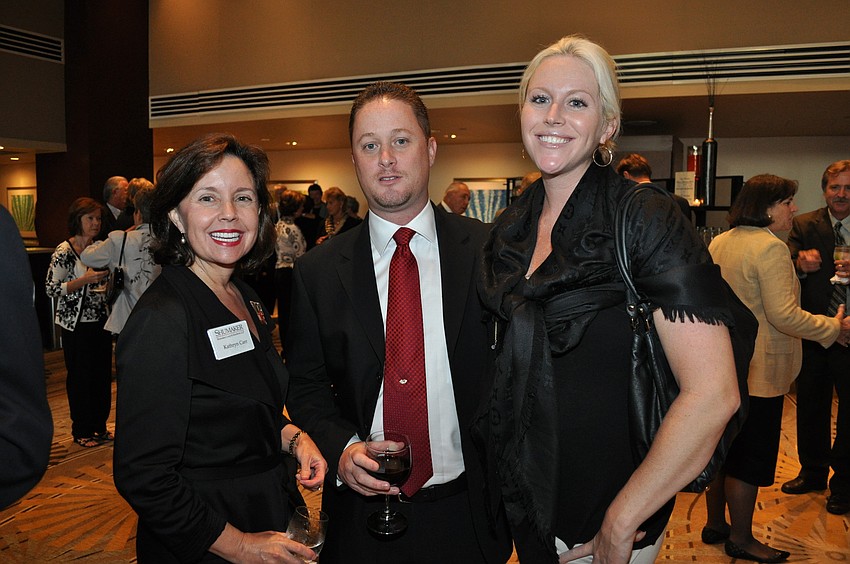 Kathryn Carr with Trevor and Nikki Taylor