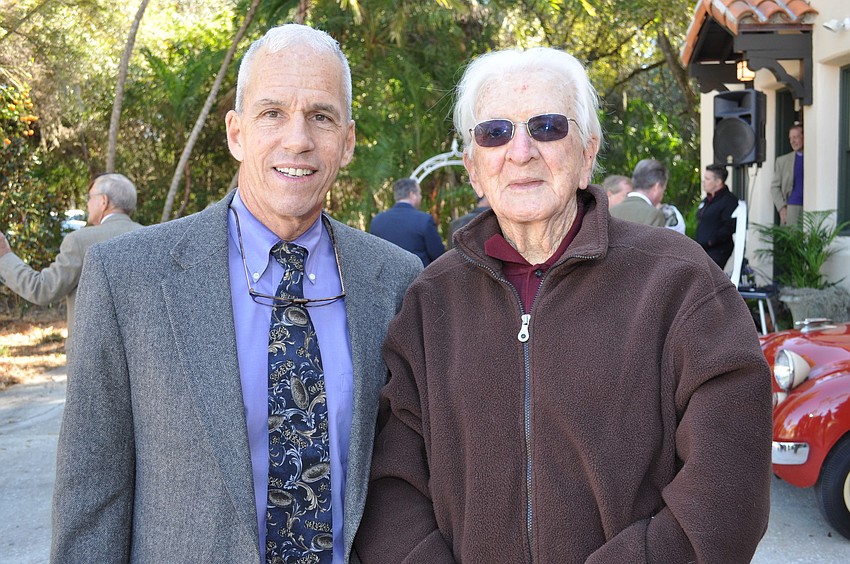 Commissioner John Chappie and Edward Stanley