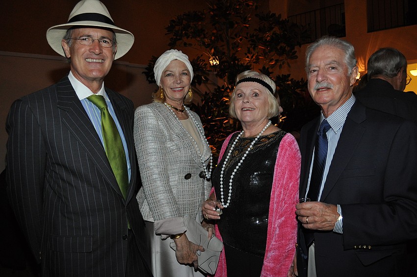 Tom and Ann Charter with Harriet and Lionel Berson