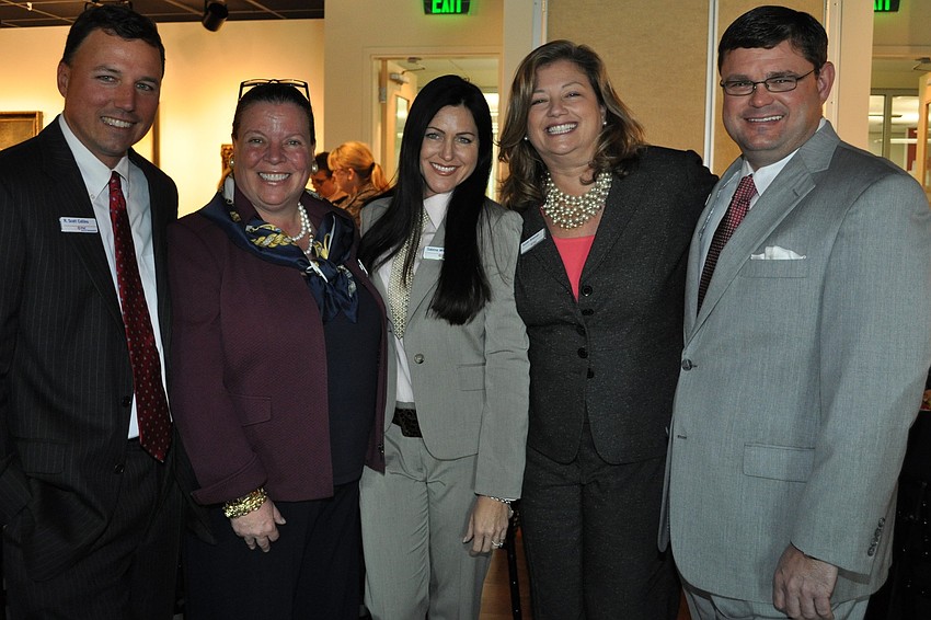 PNC's Scott Collins, Mary Lee Richey, Salena Wilhoit, Susan Brennan and Matthew Bower
