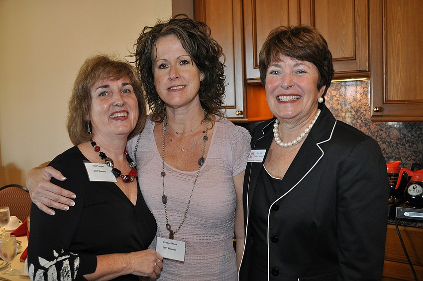 2011 honoree Jean Cooper, Kristine White and Sue Seiter