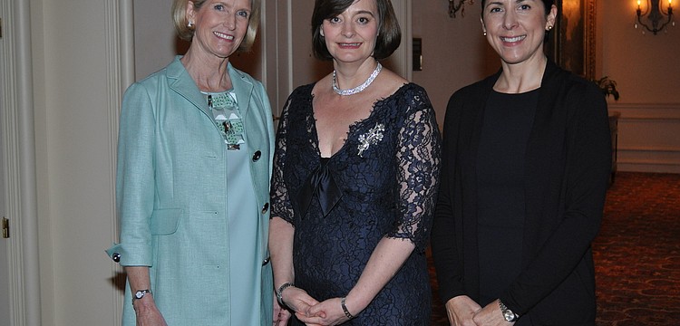 Co-Chairwoman Kitty Cranor, special guest Cherie Blair and Co-Chairwoman Kathleen Weiner