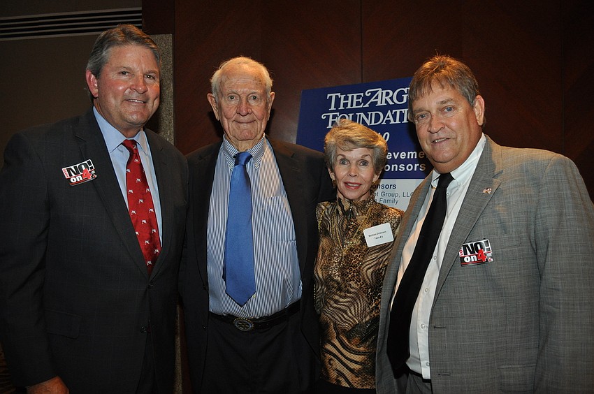 Tom Dabney, Honoree Cy Bispham, Barbara Dickinson and Kerry Kirschner
