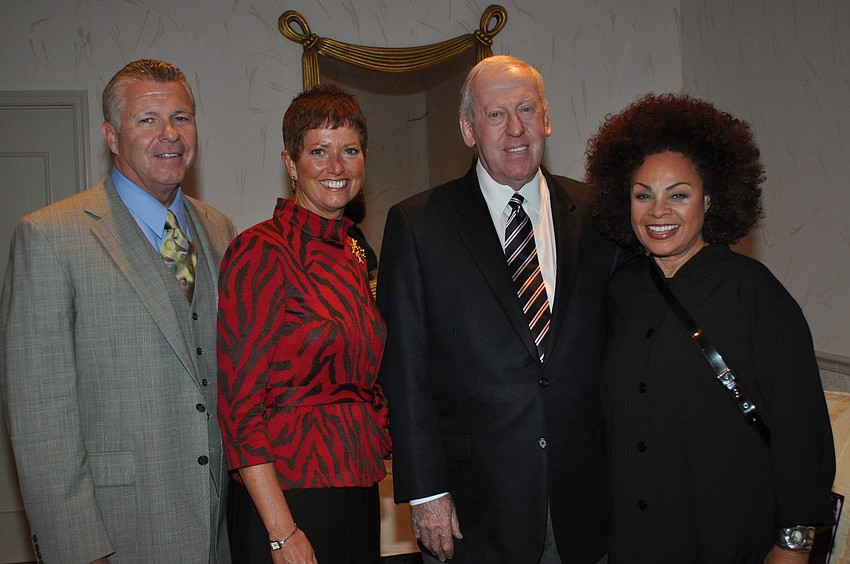 Guest speakers Bob Delaney, Gwen MacKenzie, James Duffy and Gale Fulton Ross