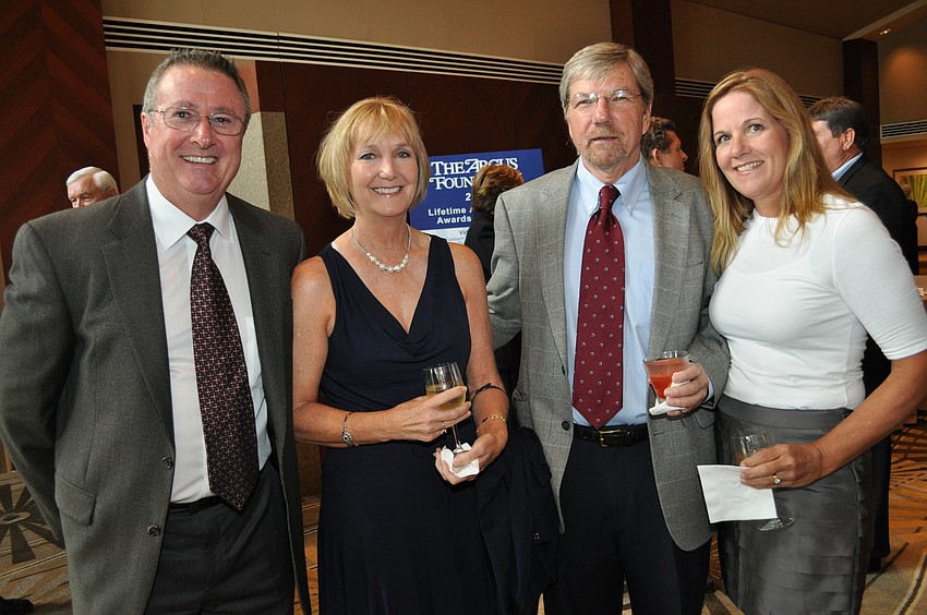 David and Robin Devlin with Tom and Kim Dart