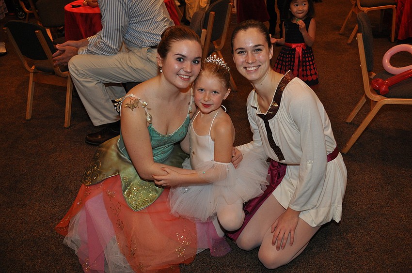 Gulf Coast Ballet's Shelby Fauvel, Blair Button and Miika Greenwood