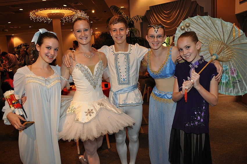 Gulf Coast Ballet's Cheyenne Fauvel, Larissa Carroll, Noah Buchman, Catherine Dowie and Jill Owen