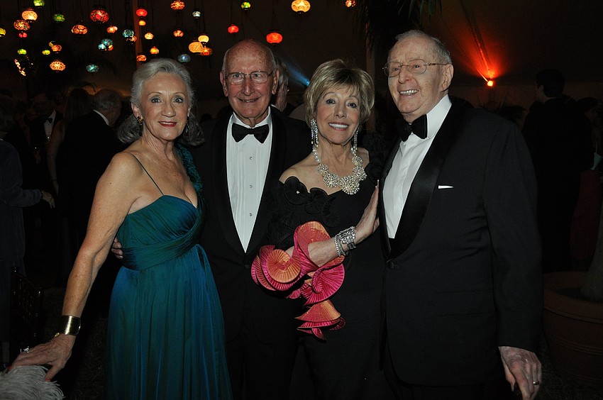 Sharon Black Floyd and Bill Harrison with Lee and Bob Peterson