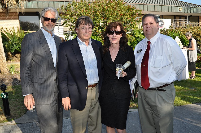 Chris Gallagher, Mark and Tracie Pierce and David Trimble
