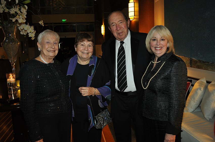 Ferle Garland, Marjorie Sandy and Herman and Sharon Frankel