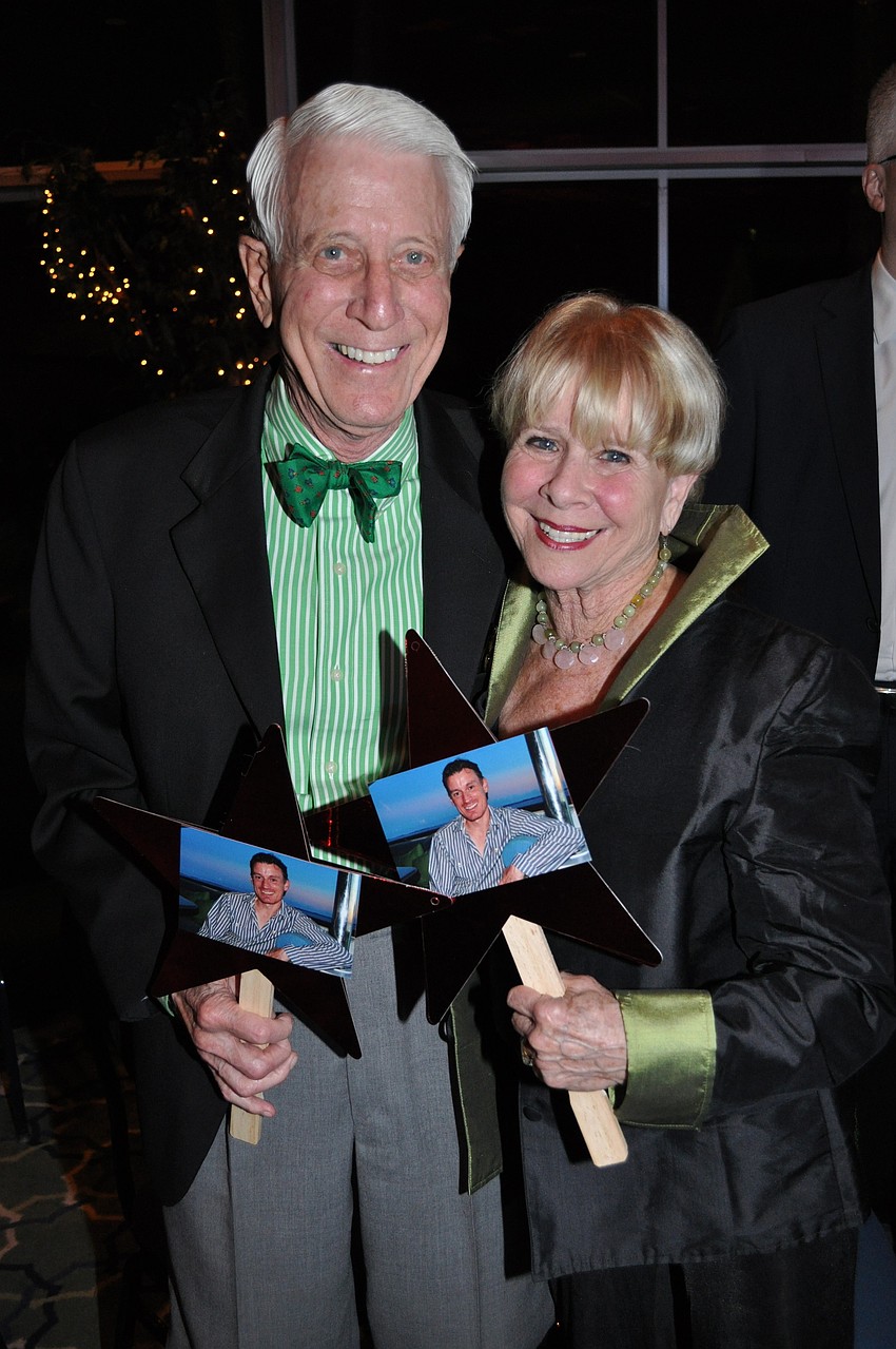 Bob and Dottie Garner cheer on Frederic Palluel