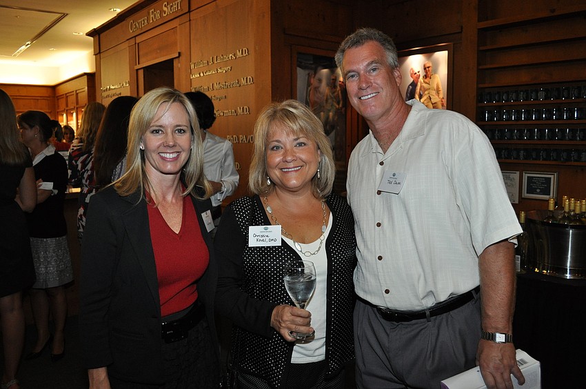 Minta Getzen, Dr. Christine Koval and Ted Dunn