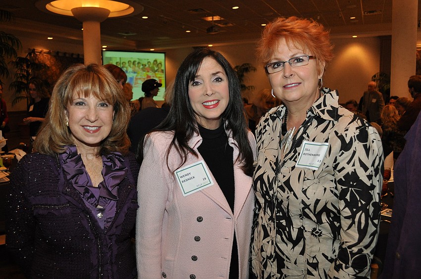 Honoree Leslie Glass, Wendy Mann Resnick and Jill Rothenburg