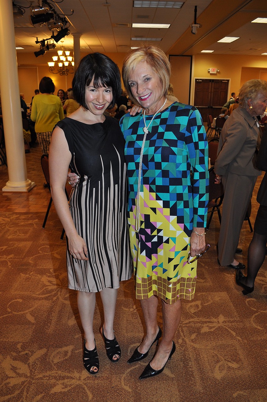 Guest speaker Michelle Goldberg and Barbara Zdravecky
