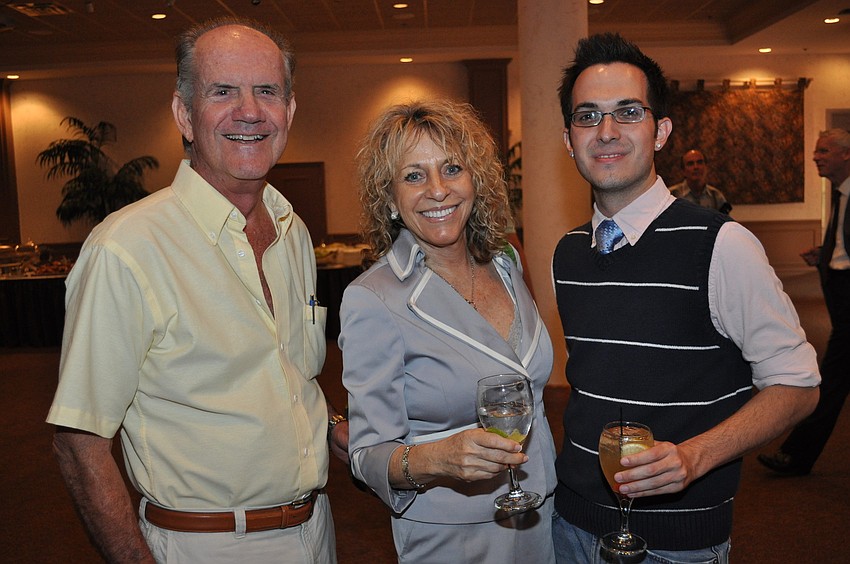 Sanford Goldman, Dr. Mary Davenport and Bryan Hadley