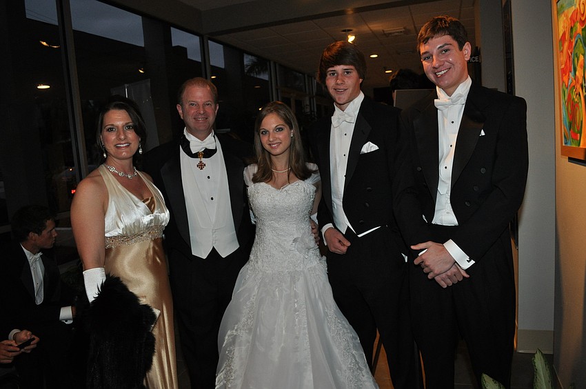 Gina, Ric and Ashleigh Gregoria with Gage Essman and Alec Morris