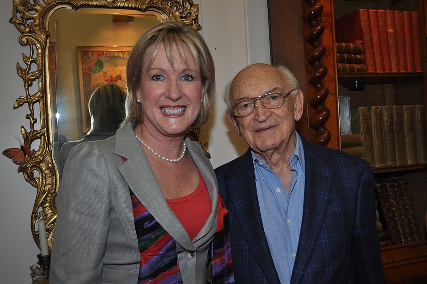 Teri Hansen and host Stanley Kane