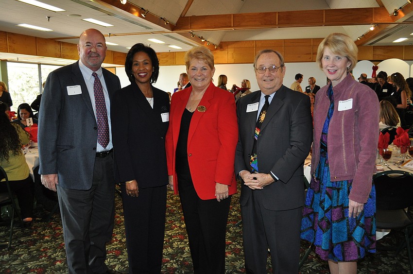 Honorees Steve Harner, Dr. Harriet Moore, Ginny Cable, Hon. Chief Judge Lee Haworth and Dr. Katherine Keeley