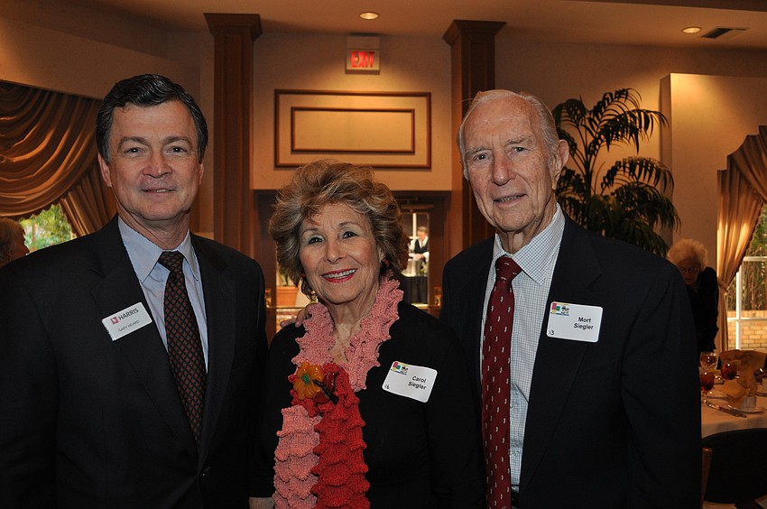 Gary Heard, event co-chair Carol Siegler and Mort Siegler
