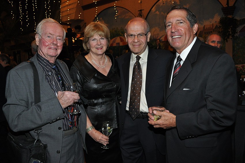 Jim Herrington, Jo and Stan Rutstein and Rabbi Michael Eisenstat