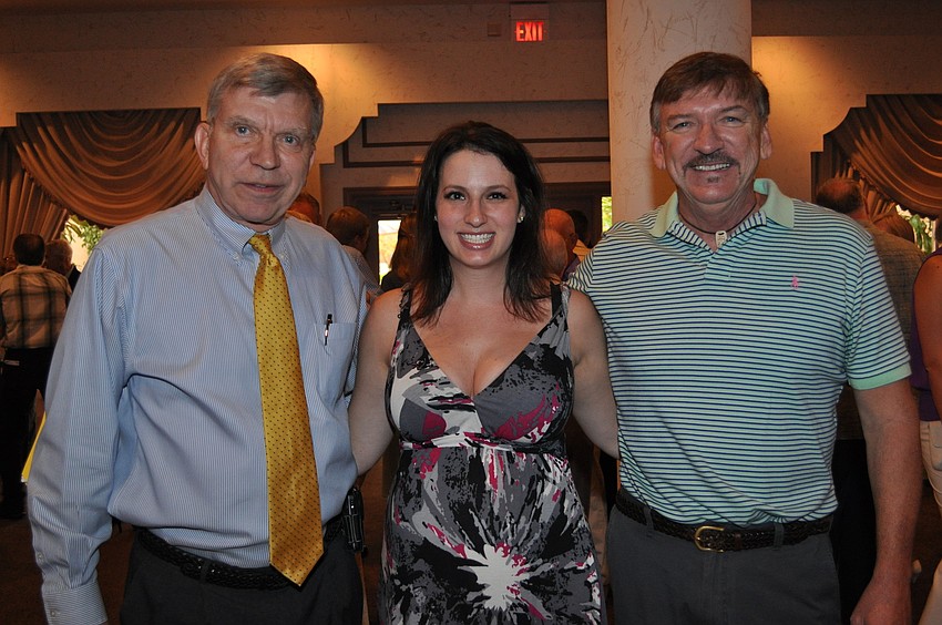 Honoree Jim Jablonski, Chairwoman Kyla Weiner and Honoree Bart Coyle
