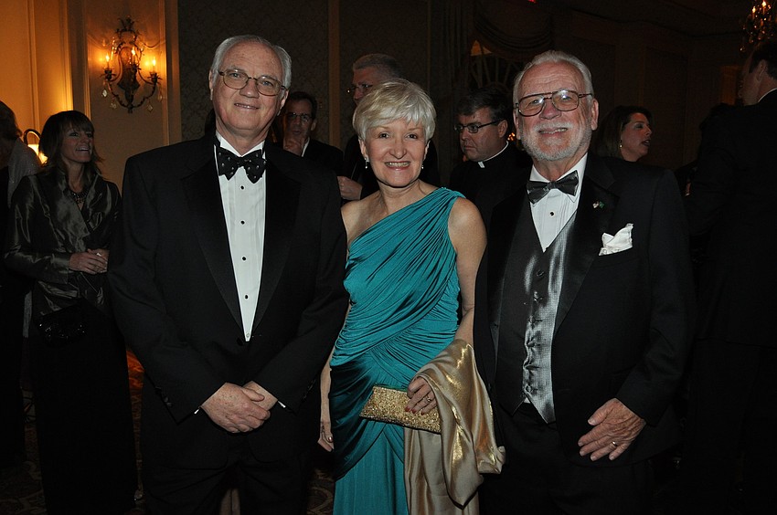 Lawrence Kelly with Dr. Kathleen and Walter Schwartz