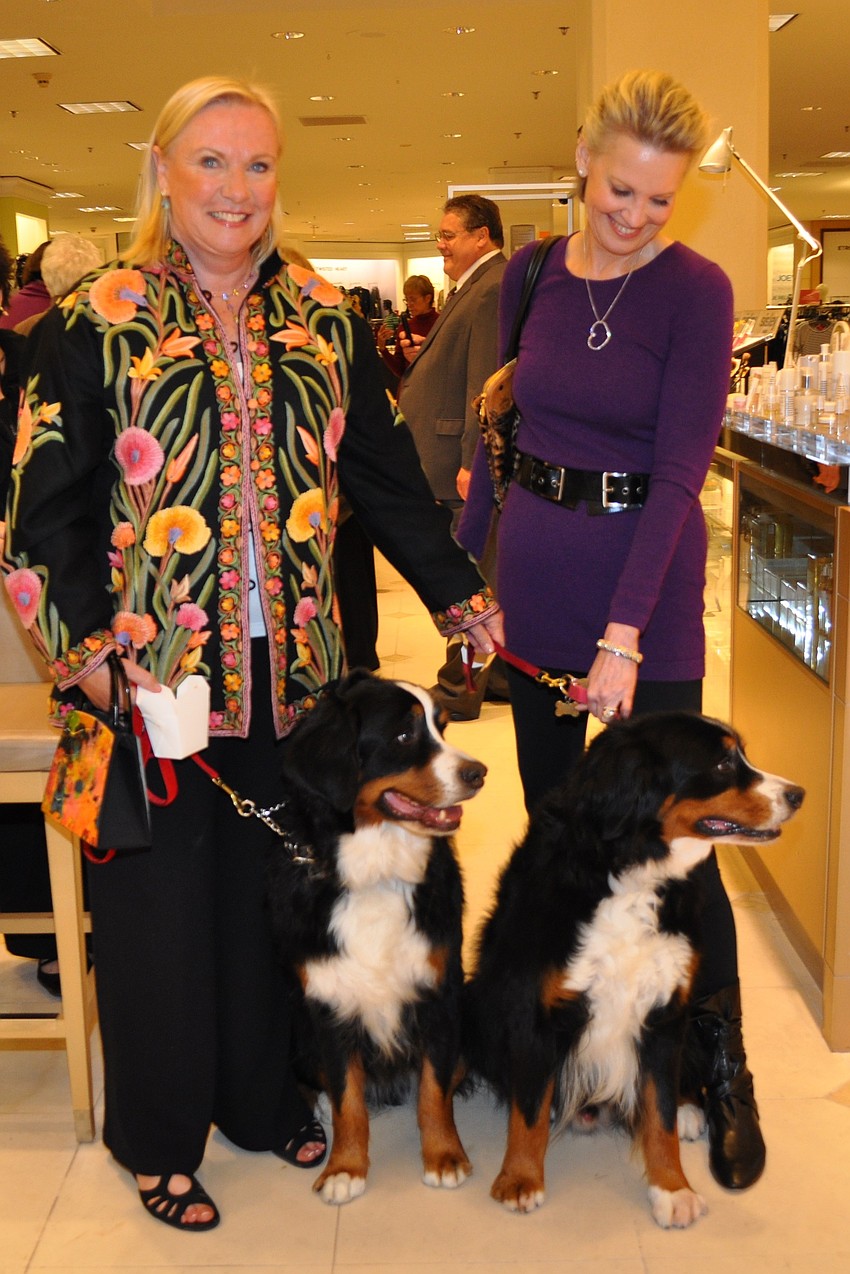 Diane Tauber and Robin Peters with Searcher and Klumbo