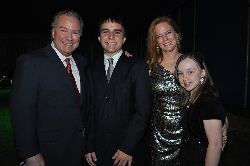 Michael Klauber, his son Max Klauber, Terri Klauber and Michael's daughter Mikayla