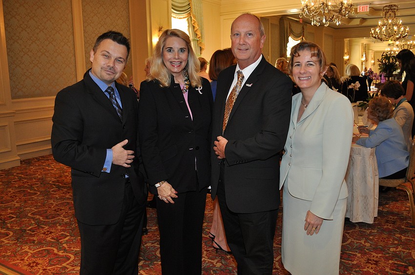 Dr. Johnathan Lancaster, Co-Chairwoman Charlene Wolff, Dr. Chris Flowers and Dr. Christine Laronga