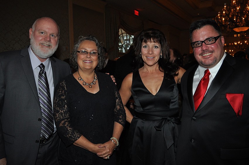 Will and Susan Lawhon, Marguerite Christiani and Mike Campbell PhD